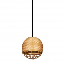 Colgante Bambu Fargesia 1xe27 Avellana Regx24d