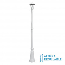 Farola Exterior Aluminio Auriga 1xe27 Blanco Ip44 220x20x20 Cm