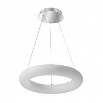 Colgante Paris 48w 3000-4000-6500k Blanco/plata  Regx55x55 Cm 4080 Lm C/remoto, Memoria Y Reg.intensidad