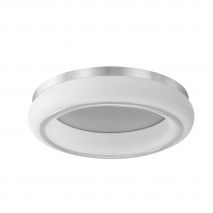 Plafon Paris 48w 3000-4000-6500k Blanco/plata 4080 Lm 12x55x55 Cm C/remoto, Memoria Y Reg.intensidad