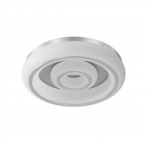 Plafon Paris 66w 3000-4000-6500k Blanco/plata 5610 Lm 12x55x55 Cm C/remoto, Memoria Y Reg.Intensidad