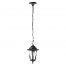 Colgante Exterior Aluminio Auriga 1xe27 Negro Regx17x17 Cm  Ip44