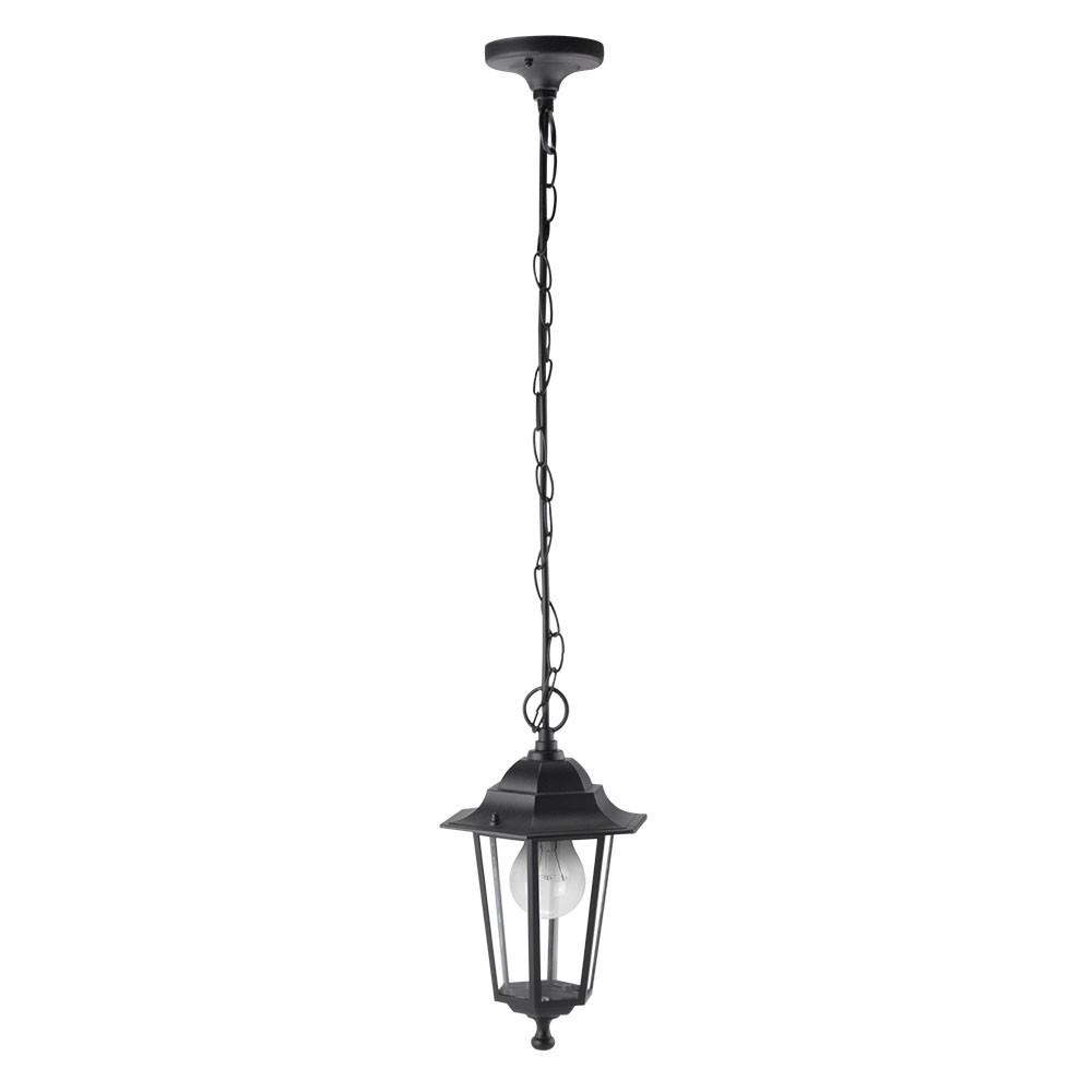 Colgante Exterior Aluminio Auriga 1xe27 Negro Regx17x17 Cm Ip44