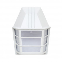 Aplique Exterior Aluminio Acrux 1xe27 Blanco Ip23  24x20x11,5 Cm