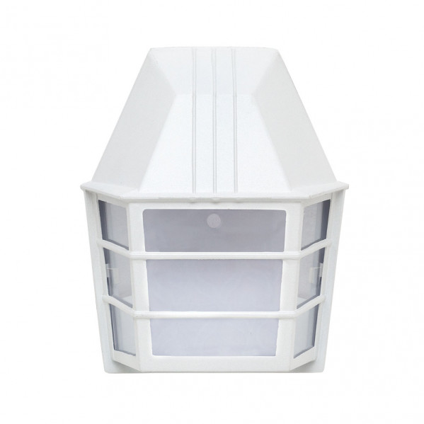 Aplique Exterior Aluminio Acrux 1xe27 Blanco Ip23  24x20x11,5 Cm