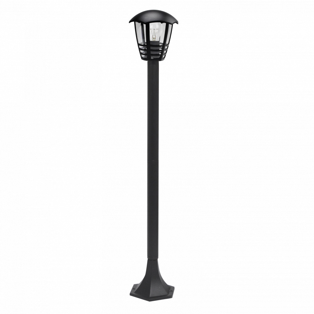 Farola Exterior Aluminio Alnilan 1xe27 Negro Ip44 94x18x18 Cm
