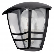 Aplique Exterior Aluminio Alnilan 1xe27 Negro Ip44 20x17,5x13 Cm