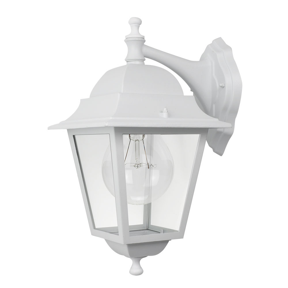 Aplique Exterior Aluminio Spica 1xe27 Blanco Ip44 42x28x21,5 Cm