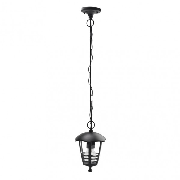 colgante Exterior Aluminio Alnilan 1xe27 Negro  Regx16x16 Cm  Ip44
