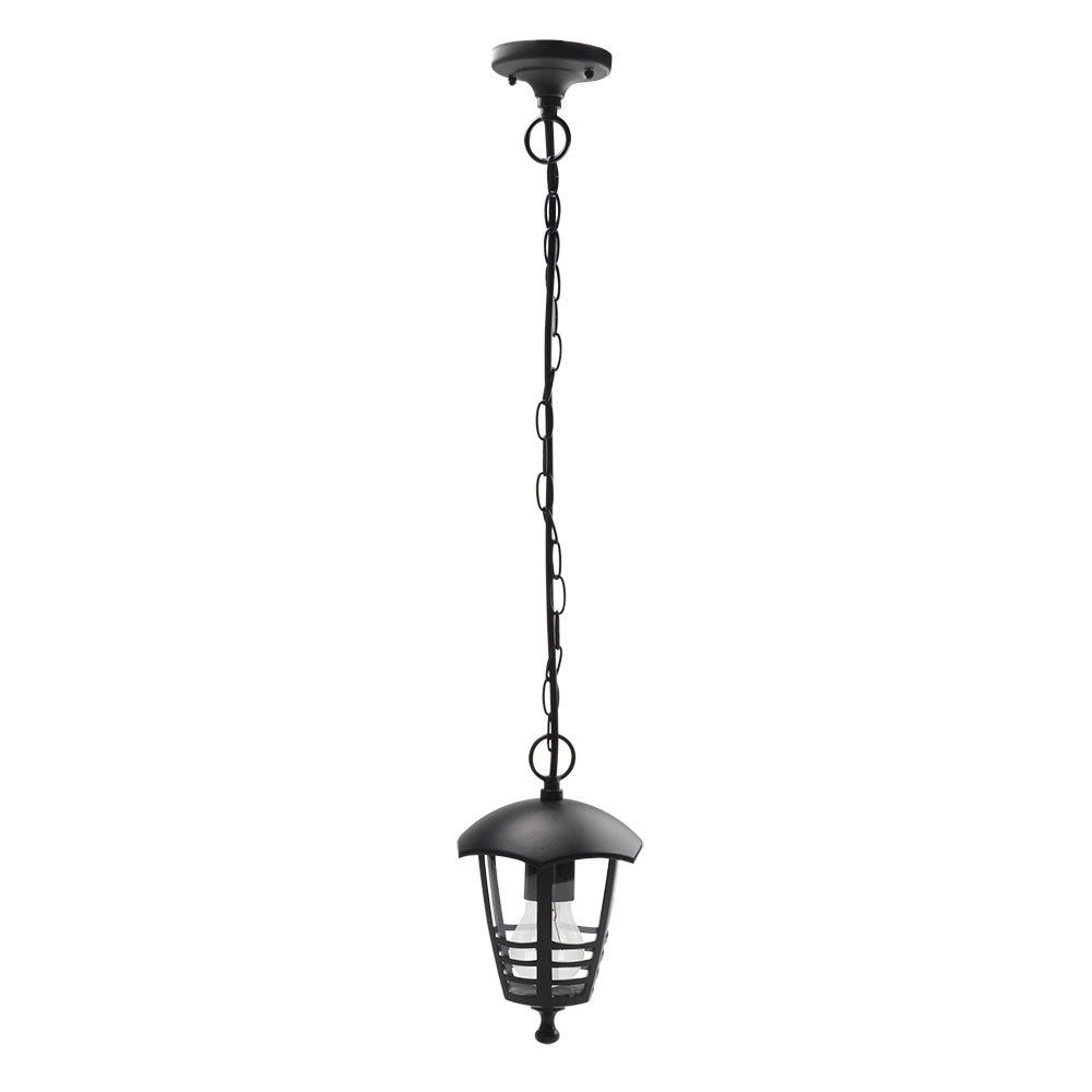 Colgante Exterior Aluminio Alnilan 1xe27 Negro Regx16x16 Cm Ip44