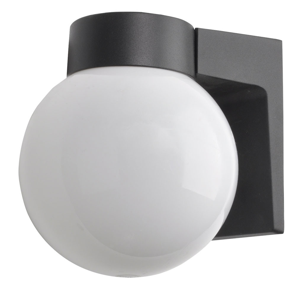 Aplique Exterior Aluminio Procyon 1xe27 Negro 18x15x18 Cm Ip4