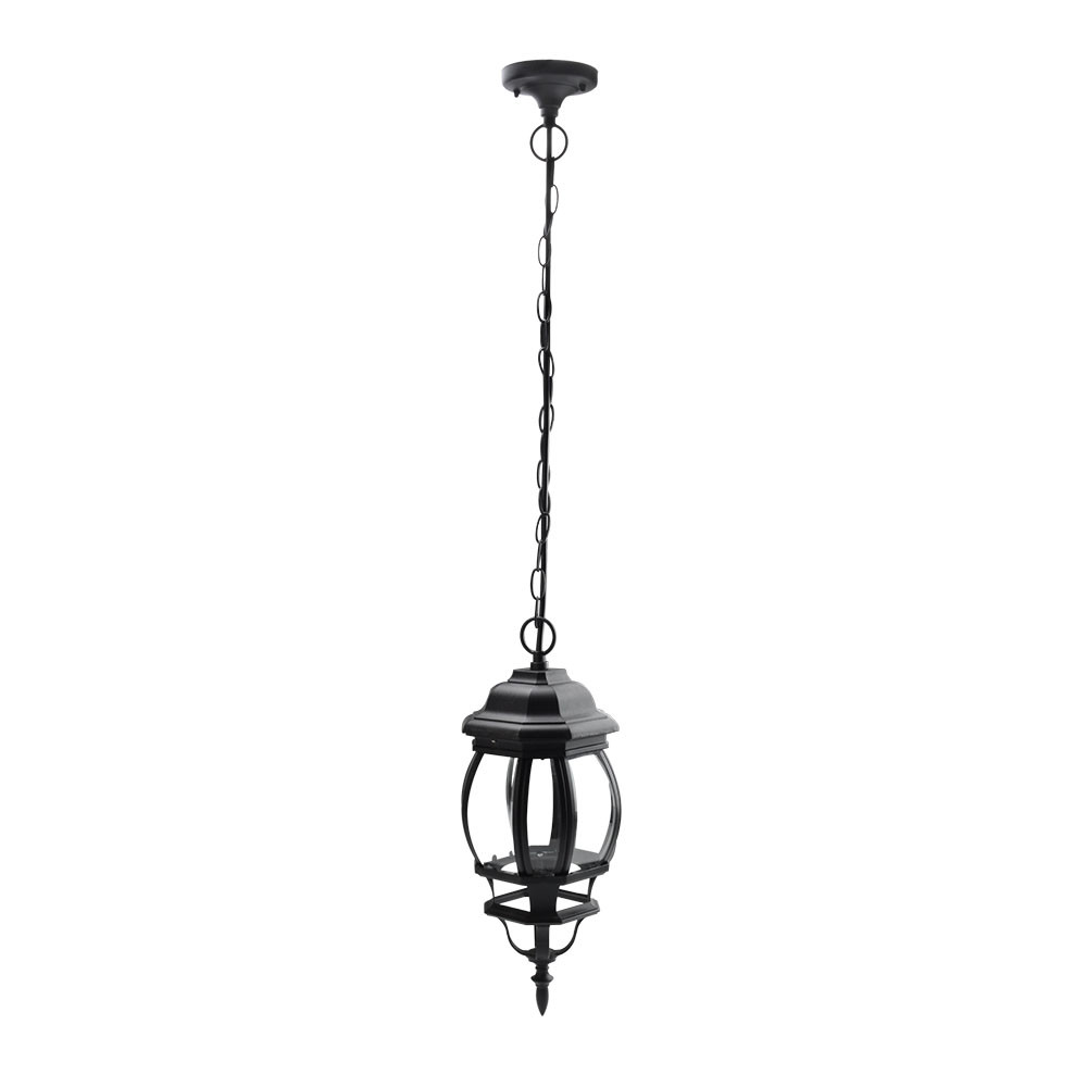 Colgante Exterior Aluminio Caelum 1xe27 Negro Regx16x16 Cm Ip44