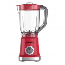 Batidora 1000w 4 Cuchillas Acero Inox. 1.8l Rojo 2 Veloc. Funcion Pulso Vaso Sin Bpa