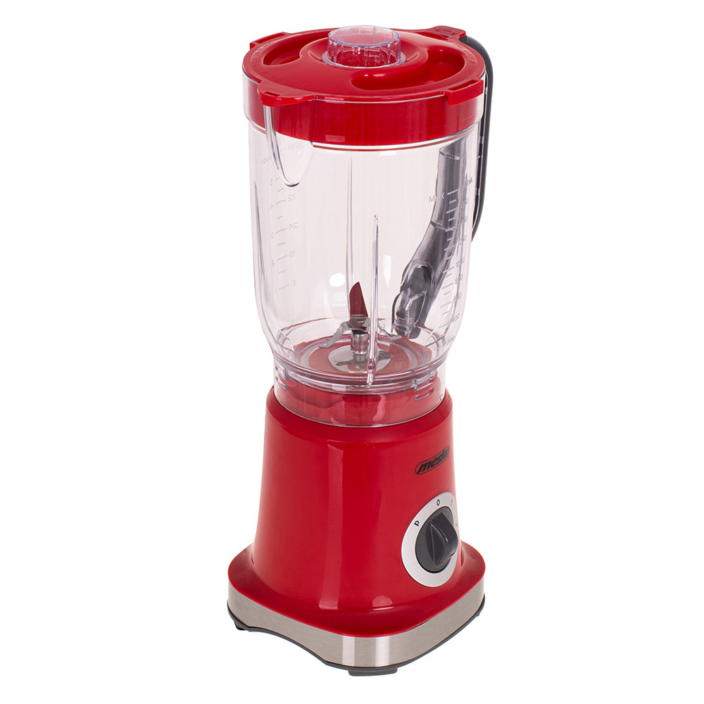 Batidora 1000w 4 Cuchillas Acero Inox. 1.8l Rojo 2 Veloc. Funcion Pulso Vaso Sin Bpa