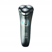 Afeitadora 3 Cabezales 60min Uso Impermeable Ipx6 Carga 1'5h Lcd Recortador Barba Plegab.