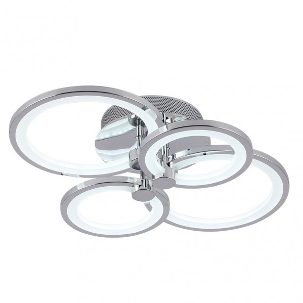 plafon Sydney 76w 3000-4000-6500k Cromo 13,5x55x41 Cm 10260lm Regulable,memoria Y C.remoto