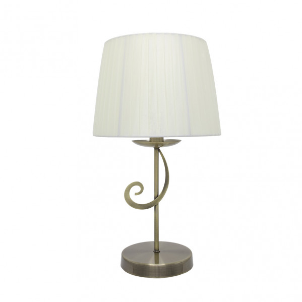 sobremesa Luxor 1xe14 Cuero Pant. Beis 45x25x25 Cm