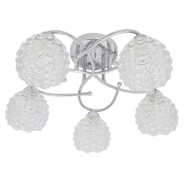 Lampara Bagan 5xe14 Cromo 23x49x49 Cm Lampara Bagan 5xe14 Cromo 23x49x49 Cm