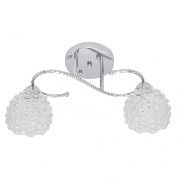 lampara Bagan 2xe14 Cromo  22x42x14,5 Cm