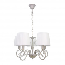 Lampara Amsterdam 5xe14 Blanco/oro Regx45x45 Cm
