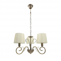 Lampara Amsterdam 3xe14 Cuero Regx40x40 Cm