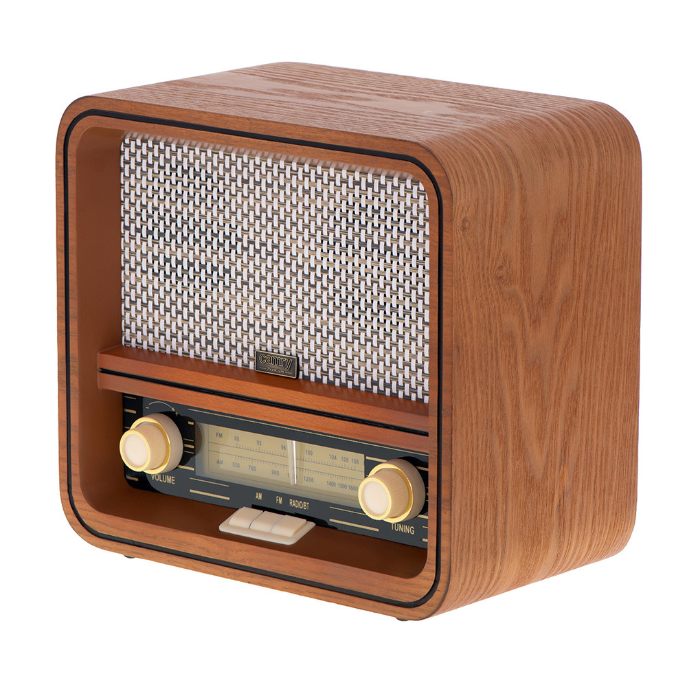 Radio Retro Am/fm Bluetooh Usb Estereo 2x5w Acabado De Madera