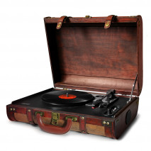 Tocadiscos Maleta 33/45/78 Rpm C/altavoces Y Asa Entrada Auricular. Estereo Parada Autom