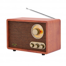 Radio Retro C/bluetooth Am/fm Ajuste Graves/agudos Conex. Inalambrica Telefono Tablet O Pc