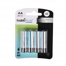 Blister 4 Pilas Aa/lr6 1,5v Fabriplus Alcalina Ultradigital 0%mercurio11,5x8,5x1,5 Cm