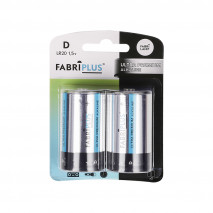 Blister 2 Pilas D/lr20 1,5v Fabriplus Alcalina Ultradigita 11,5x8,5x3,6 Cml 0%mercurio