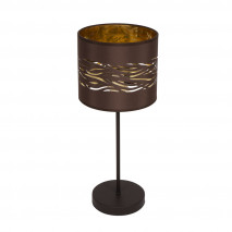 Sobremesa Niebla 1xe14 Marron/marron-oro 43x17x17 Cm