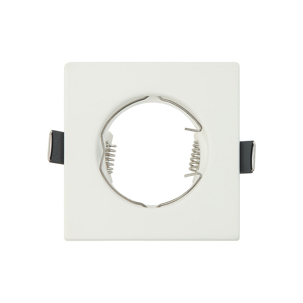 Empotrable Magura 1xgu10 Cuadrado Blanco Mate 2,5x8,2x8,2 Cm Corte 6 Portalamparas Incluido