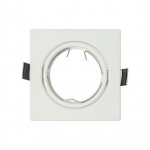 Empotrable  Orient. Magura 1xgu10  Cuad. Blanco Mate 2,5x8,2x8,2  Cm Corte 6 Portalamparas Incluido