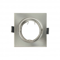 Empotrable  Orient. Magura 1xgu10  Cuad. Niquel  2,5x8,2x8,2  Cm Corte 6 Portalamparas Incluido