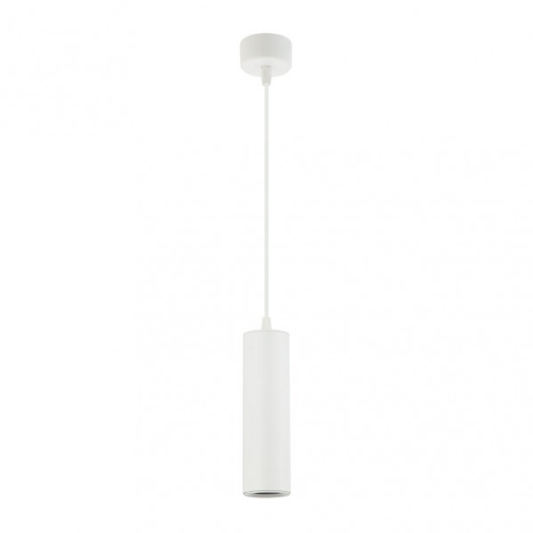 colgante Drach 1xgu10 Blanco Regx6x6 cm