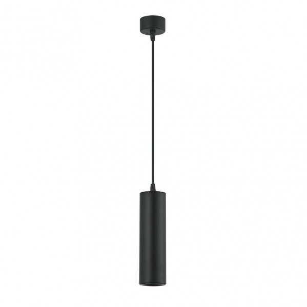 colgante Drach 1xgu10 Negro Regx6x6 cm