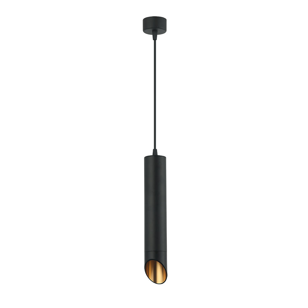 Colgante Nakhon 1xgu10 Negro/oro Regx5,3x5,3 Cm