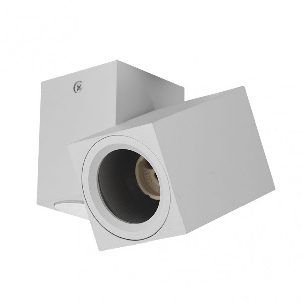 foco Nerja 1xgu10 Blanco 10,4x12,3x6 Cm Orientable 360Âº