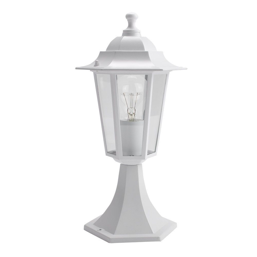 Sobremuro Exterior Aluminio Auriga1xe27 Blanco 38x19x19 Cm Ip44
