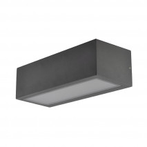 Aplique Exterior Conga Gris Oscuro 1xe27 Ip54 10,5x26x6,5 Cm