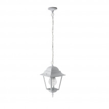 Colgante Exterior Aluminio Spica 1xe27 Blanco Ip44  Regx21,5x21,5 Cm