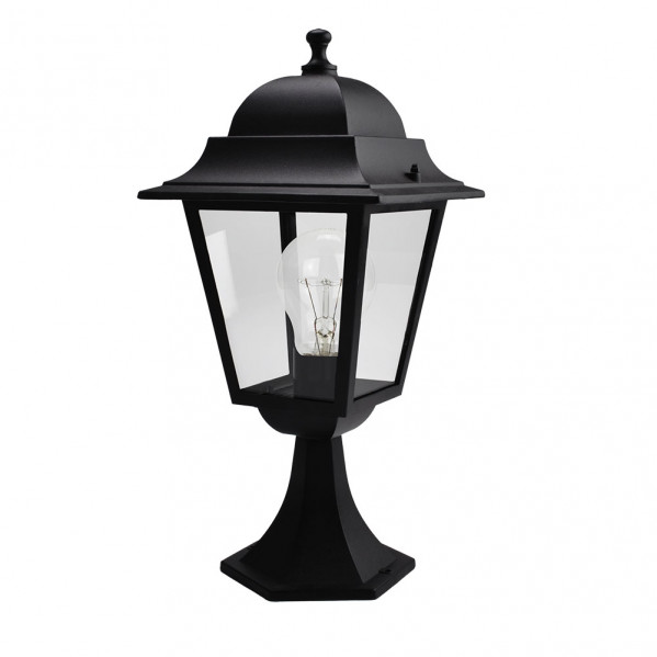 Sobremuro Exterior Aluminio Spica 1xe27 Negro Ip44 46x21,5x21,5 Cm Sobremuro Exterior Aluminio Spica 1xe27 Negro Ip44 46x21,5x21,5 Cm