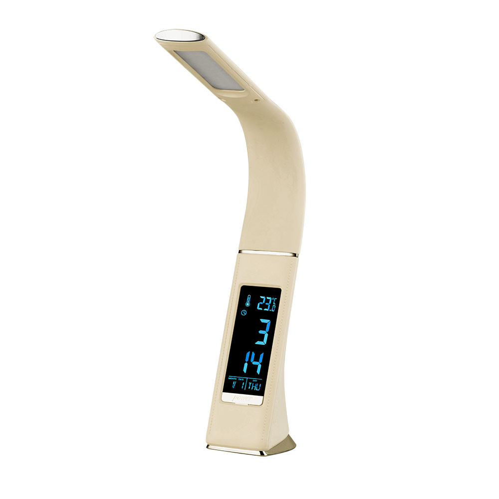Flexo Flexib. 5w Barita 4000k Beis/cromo Digital 400lm C/fecha-hora-temp.3 Grados Intens
