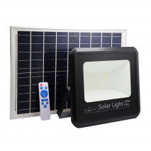 Proyector Solar Malaquita 100w 6500k Negro 9000lm (28,5x32x8)(53x35x2)cm Mando Y Cable 5m