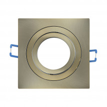 Empotrable Orient.cenote 1xgu10 Cuadrado Cuero 2x9,2x9,2 Cm 8 De Corte. C/portalampara
