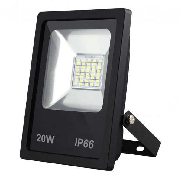 proyector Led Smd Dacita 20w 6500k Negro 1800lm   120Âº Ip66 18,5x15,5x4,5 Cm