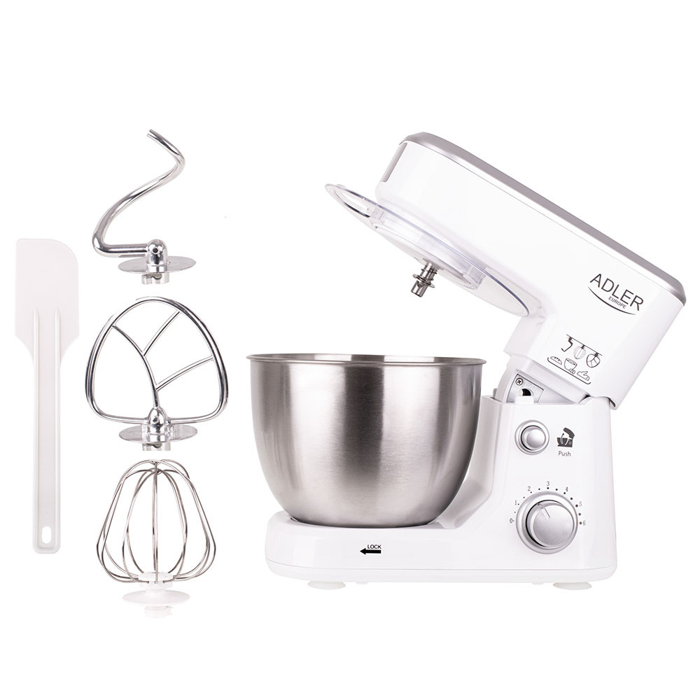 Robot Cocina 1000w 6 Veloc. Inclinable Cuenco 4l Antisalpicadura.3