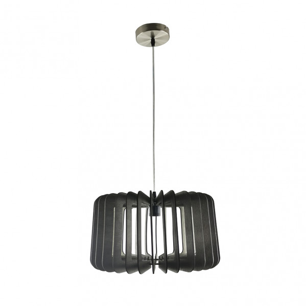 colgante Ebano 1xe27 Madera Cafe Regx40x40 Cm