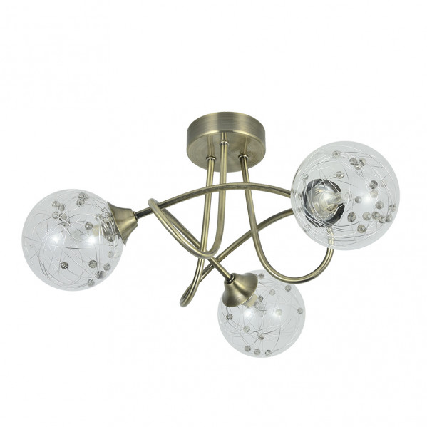 lampara Rio De Janeiro 3xg9 Cuero 21x37x37 Cm