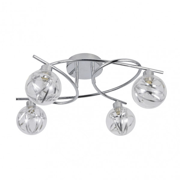 plafon Varanasi 4xg9 Cromo 20x32x40 Cm